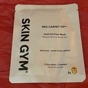 Skin Gym Red Carpet VIP Gold Foil Face Mask!! NWT!!